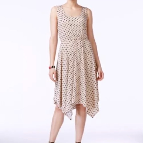 NY Collection Dresses & Skirts - 🔥Ny collection beige and black polka dot dress